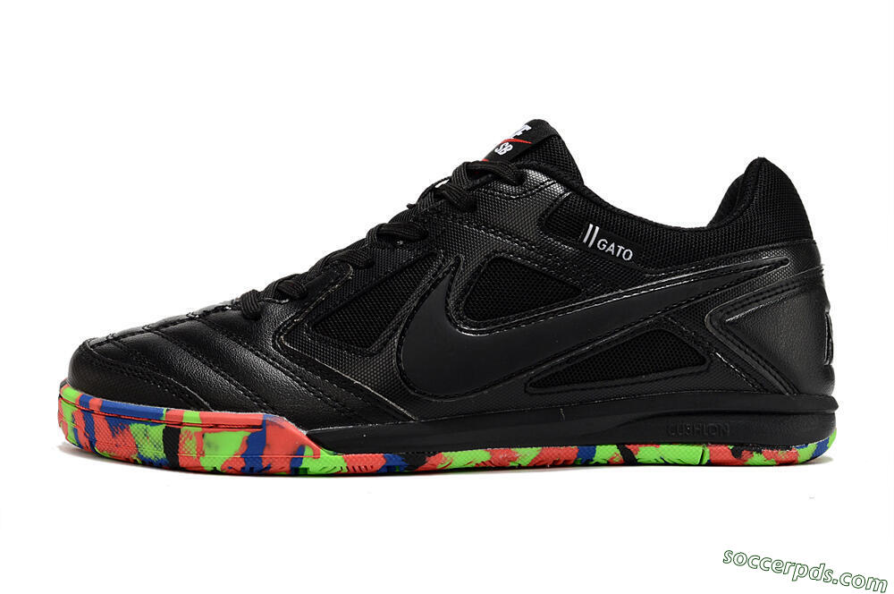 Supre x Nike SB Gato IC Low-Tops Football Shoes - Black/Red/Blue 2