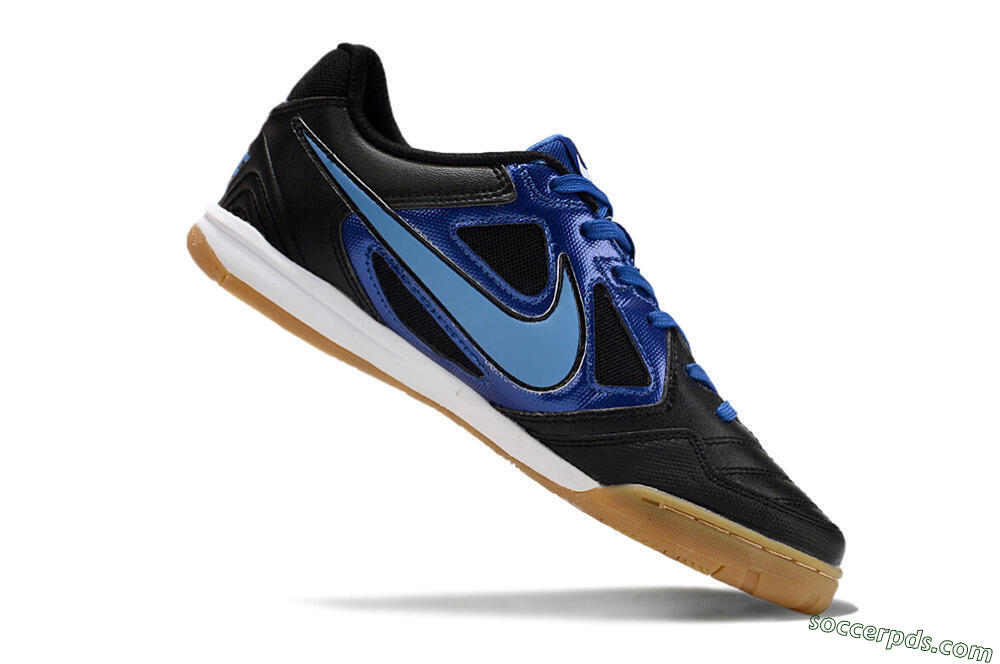 Supre x Nike SB Gato IC Low-Tops Football Shoes - Black/Blue/White 4