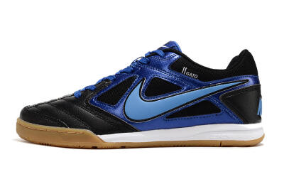 Supre x Nike SB Gato IC Low-Tops Football Shoes - Black/Blue/White