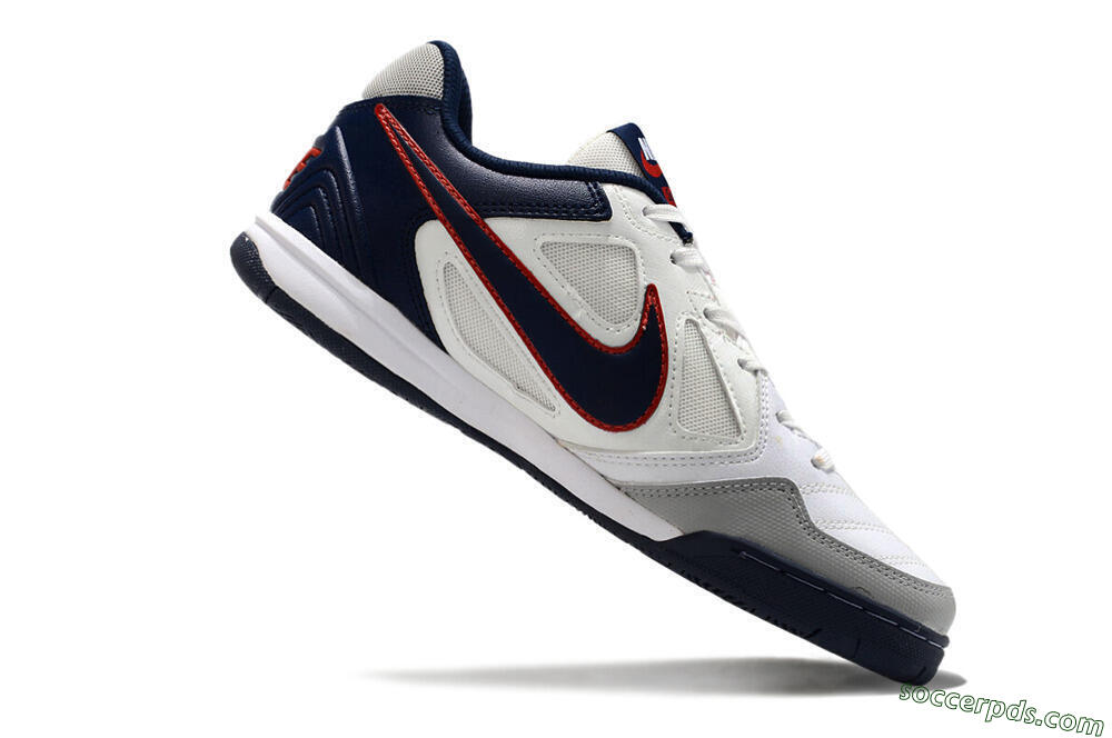 Supre x Nike SB Gato IC Low-Tops Football Shoes - White/Black/Red/Blue 4