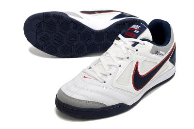 Supre x Nike SB Gato IC Low-Tops Football Shoes - White/Black/Red/Blue