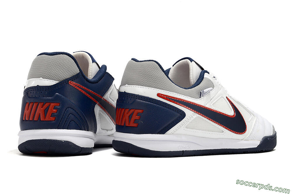 Supre x Nike SB Gato IC Low-Tops Football Shoes - White/Black/Red/Blue 6