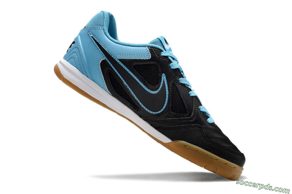 Supre x Nike SB Gato IC Low-Tops Football Shoes - Black/Blue/White 4
