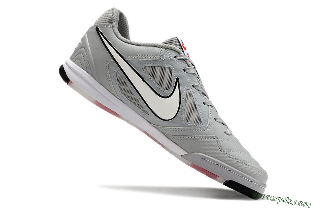 Supre x Nike SB Gato IC Low-Tops Football Shoes - Grey/White/Red/Black 4