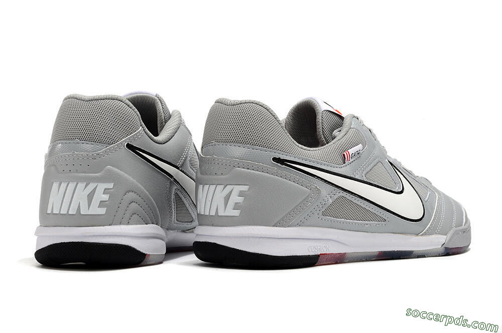 Supre x Nike SB Gato IC Low-Tops Football Shoes - Grey/White/Red/Black 6