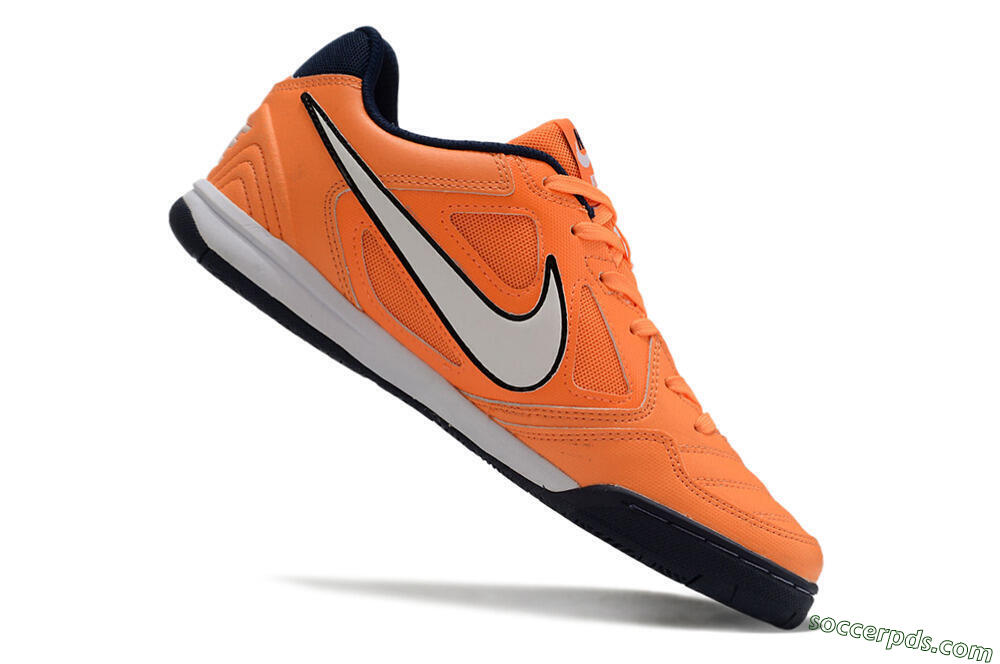 Supre x Nike SB Gato IC Low-Tops Football Shoes - Orange/White/Blue 4