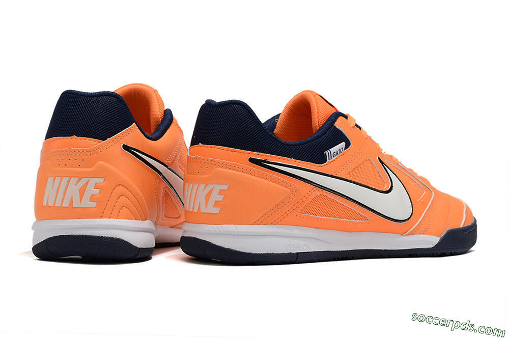 Supre x Nike SB Gato IC Low-Tops Football Shoes - Orange/White/Blue 6