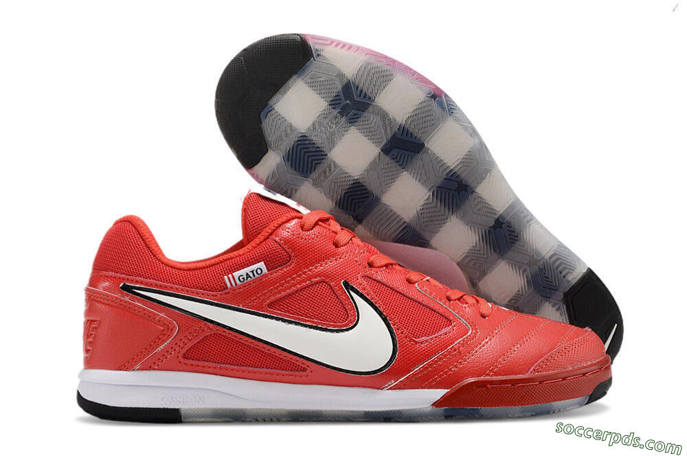 Supre x Nike SB Gato IC Low-Tops Football Shoes - Red/White/Black 1