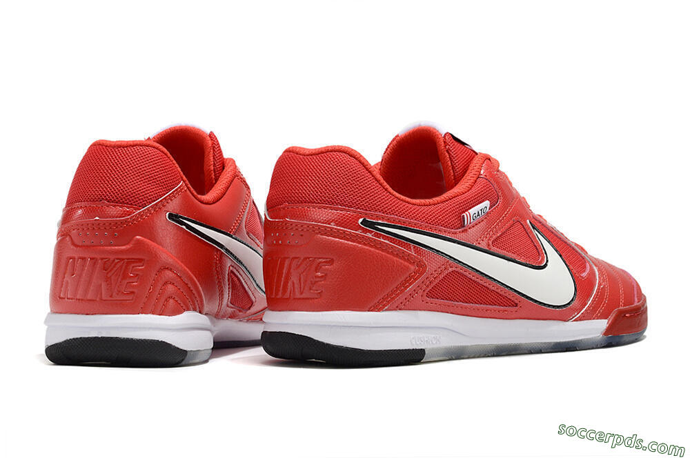Supre x Nike SB Gato IC Low-Tops Football Shoes - Red/White/Black 6