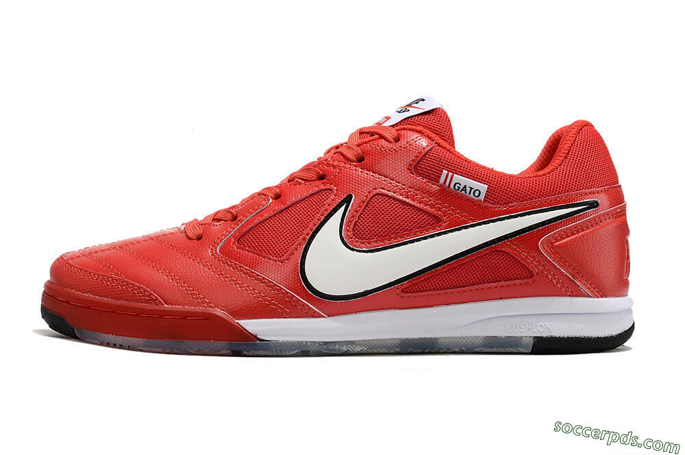 Supre x Nike SB Gato IC Low-Tops Football Shoes - Red/White/Black 2