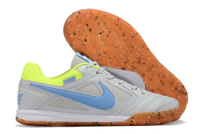 Supre x Nike SB Gato IC Low-Tops Football Shoes - Grey/Blue/Yellow