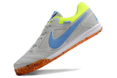 Supre x Nike SB Gato IC Low-Tops Football Shoes - Grey/Blue/Yellow