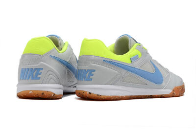 Supre x Nike SB Gato IC Low-Tops Football Shoes - Grey/Blue/Yellow