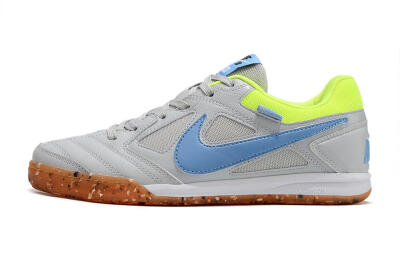 Supre x Nike SB Gato IC Low-Tops Football Shoes - Grey/Blue/Yellow