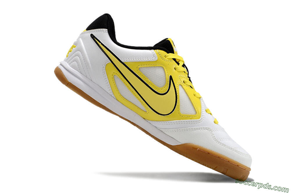Supre x Nike SB Gato IC Low-Tops Football Shoes - White/Yellow/Black 4