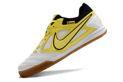 Supre x Nike SB Gato IC Low-Tops Football Shoes - White/Yellow/Black