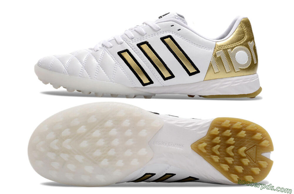 Adidas AdiPure Limited Edition 11PRO TK TF Low-Tops Football Shoes - White/Yellow/Gold 0