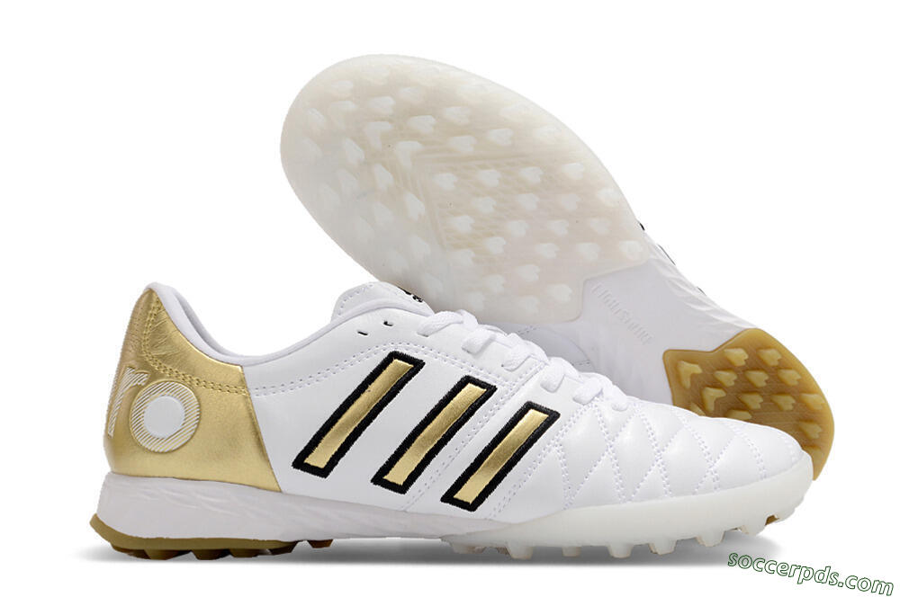 Adidas AdiPure Limited Edition 11PRO TK TF Low-Tops Football Shoes - White/Yellow/Gold 1