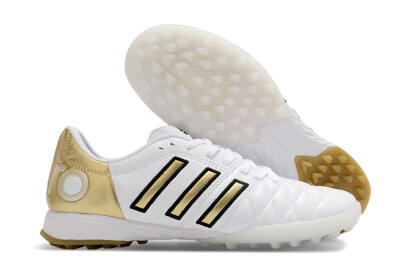 Adidas AdiPure Limited Edition 11PRO TK TF Low-Tops Football Shoes - White/Yellow/Gold