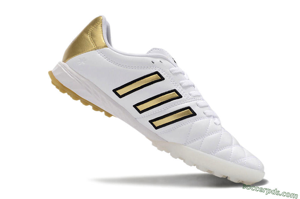 Adidas AdiPure Limited Edition 11PRO TK TF Low-Tops Football Shoes - White/Yellow/Gold 4