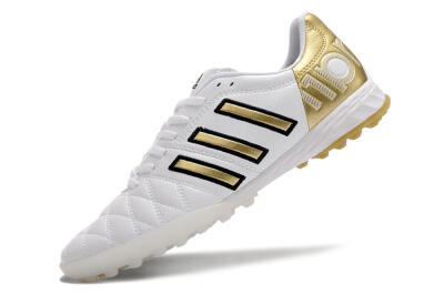 Adidas AdiPure Limited Edition 11PRO TK TF Low-Tops Football Shoes - White/Yellow/Gold