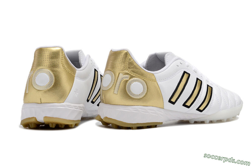Adidas AdiPure Limited Edition 11PRO TK TF Low-Tops Football Shoes - White/Yellow/Gold 6