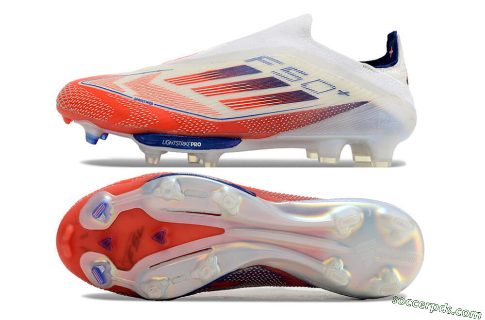 Adidas F50 Adizero FG Low-Tops Football Boots - Red/White/Blue 0