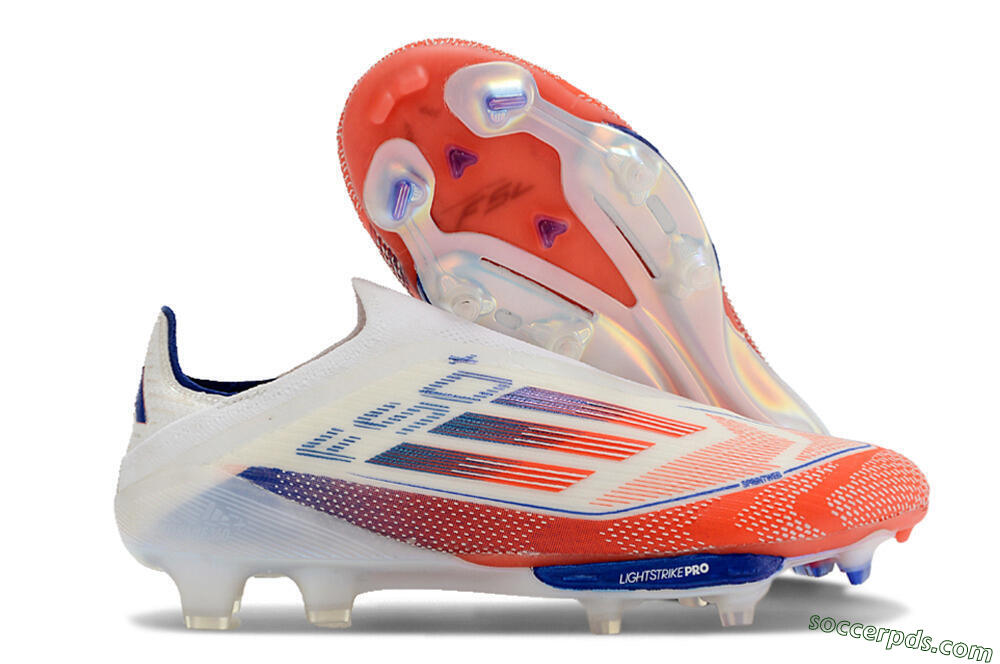 Adidas F50 Adizero FG Low-Tops Football Boots - Red/White/Blue 1