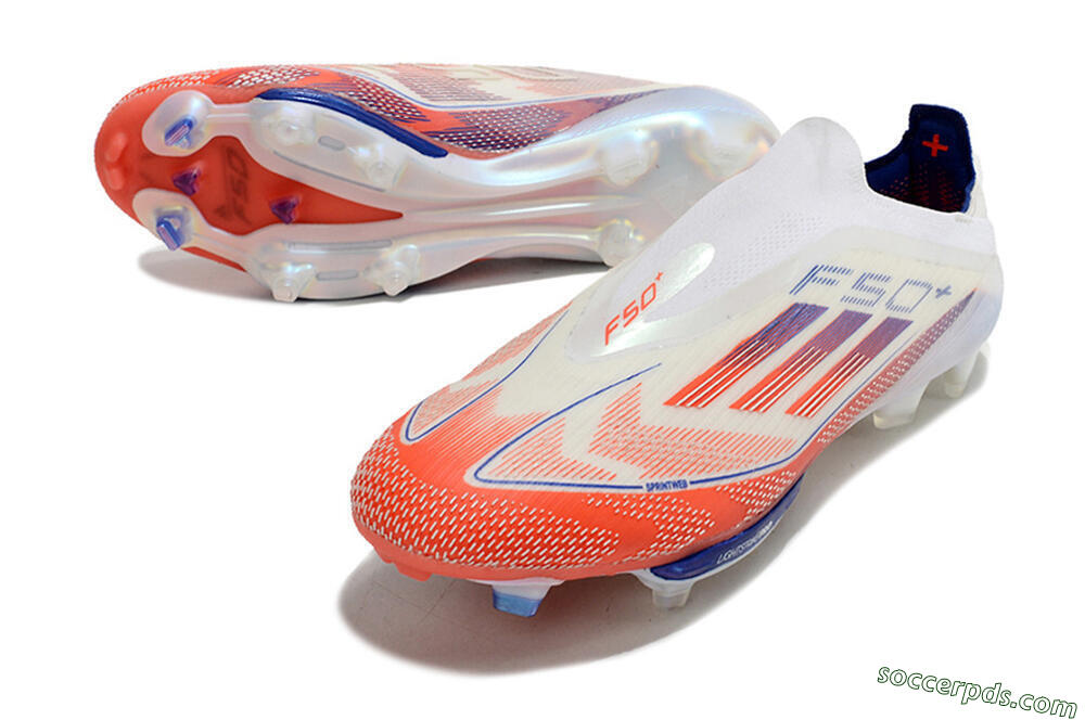 Adidas F50 Adizero FG Low-Tops Football Boots - Red/White/Blue 3