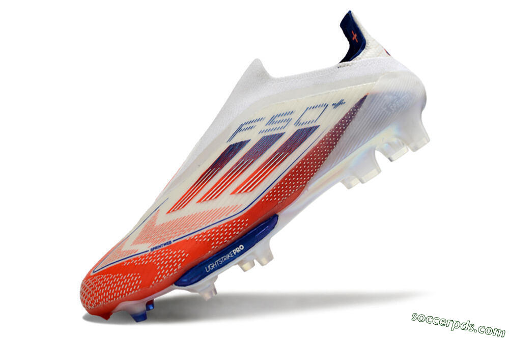 Adidas F50 Adizero FG Low-Tops Football Boots - Red/White/Blue 5