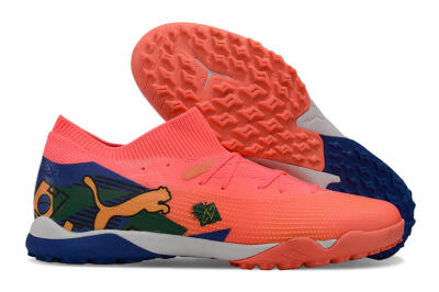 Puma Future Ultimate TF Low-Tops Football Shoes - Red/Yellow/Blue/Green