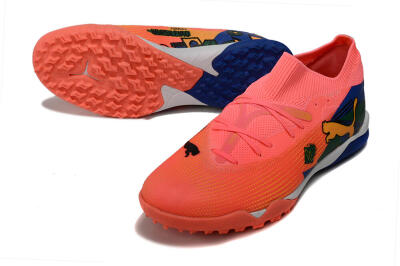 Puma Future Ultimate TF Low-Tops Football Shoes - Red/Yellow/Blue/Green
