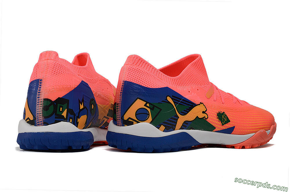 Puma Future Ultimate TF Low-Tops Football Shoes - Red/Yellow/Blue/Green 6