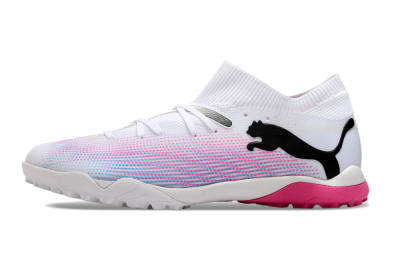 Puma Future Ultimate TF Low-Tops Football Shoes - White/Pink/Blue/Black
