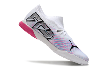 Puma Future Ultimate TF Low-Tops Football Shoes - White/Pink/Blue/Black
