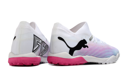 Puma Future Ultimate TF Low-Tops Football Shoes - White/Pink/Blue/Black