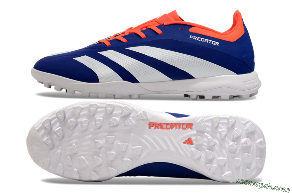 Adidas Predator 24 Elite TF Low-Tops Football Shoes - Blue/White/Red 0