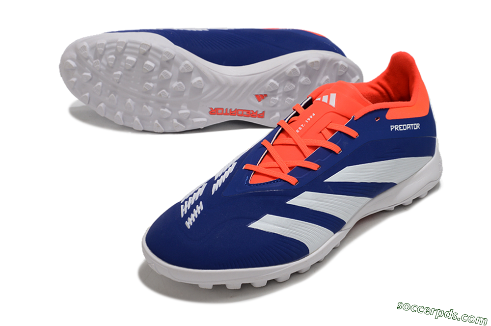 Adidas Predator 24 Elite TF Low-Tops Football Shoes - Blue/White/Red 3