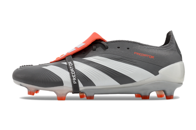 Adidas Predator Elite Foldover Tongue FG Low-Tops Football Boots - Grey/Red/White
