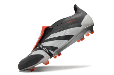 Adidas Predator Elite Foldover Tongue FG Low-Tops Football Boots - Grey/Red/White