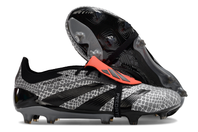 Adidas Predator Elite Foldover Tongue FG Low-Tops Football Boots - Silver/Black/Red