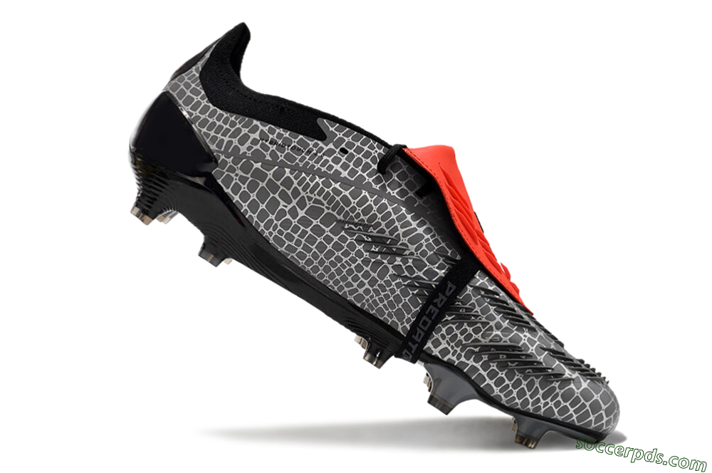 Adidas Predator Elite Foldover Tongue FG Low-Tops Football Boots - Silver/Black/Red 4