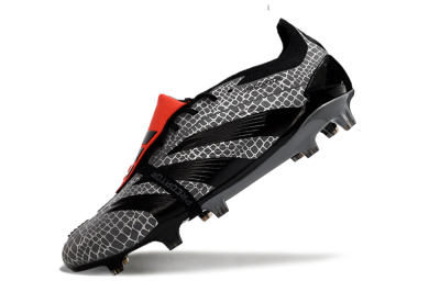 Adidas Predator Elite Foldover Tongue FG Low-Tops Football Boots - Silver/Black/Red