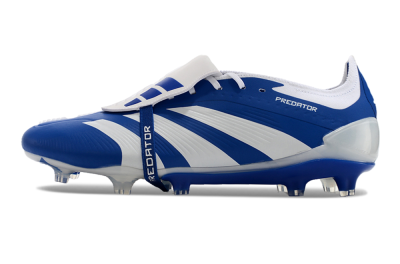 Adidas Predator Elite Foldover Tongue FG Low-Tops Football Boots - Blue/white/Beige