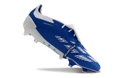 Adidas Predator Elite Foldover Tongue FG Low-Tops Football Boots - Blue/white/Beige