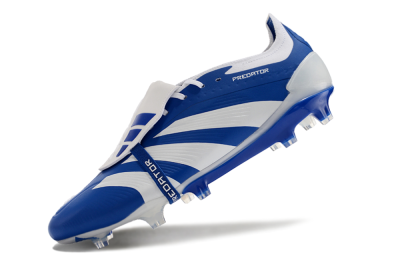 Adidas Predator Elite Foldover Tongue FG Low-Tops Football Boots - Blue/white/Beige