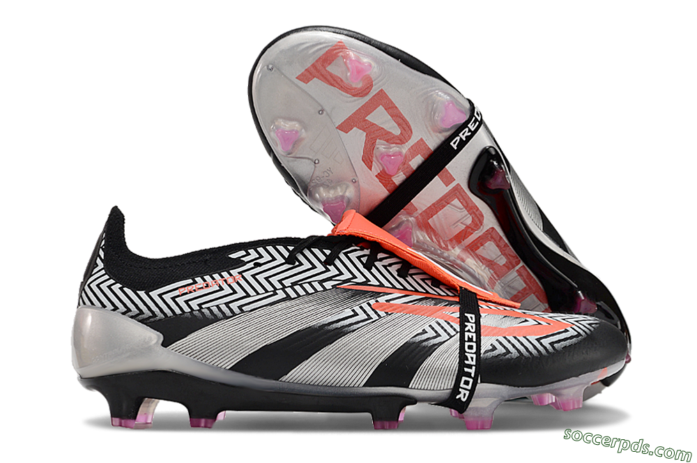 Adidas Predator Accuracy+ FG Low-Tops Football Boots - White/Red/Silver 1