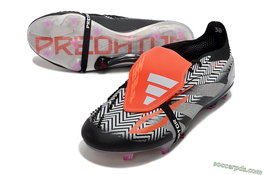 Adidas Predator Accuracy+ FG Low-Tops Football Boots - White/Red/Silver 3