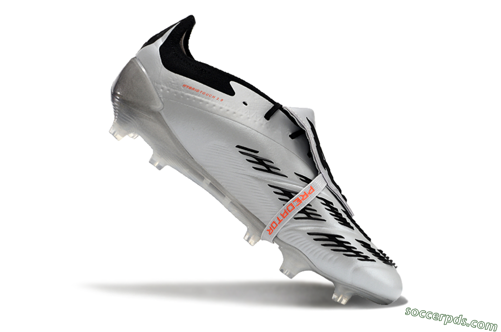 Adidas Predator Elite Foldover Tongue FG Low-Tops Football Boots - Silver/Black/Red 4