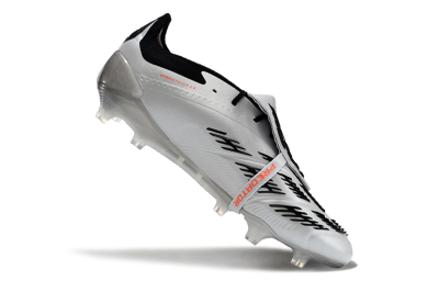 Adidas Predator Elite Foldover Tongue FG Low-Tops Football Boots - Silver/Black/Red